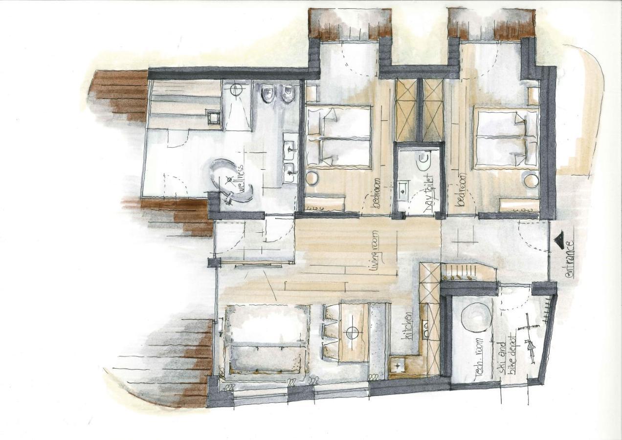 Chalets Dolomit Royal ซิลเลียน ภายนอก รูปภาพ